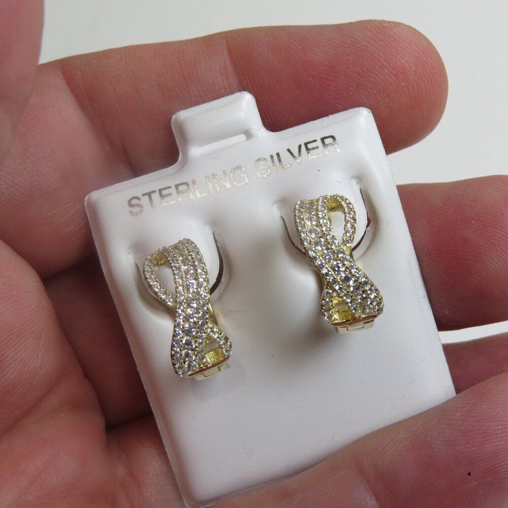 14k Sterling Silver Earring Hand Crafted